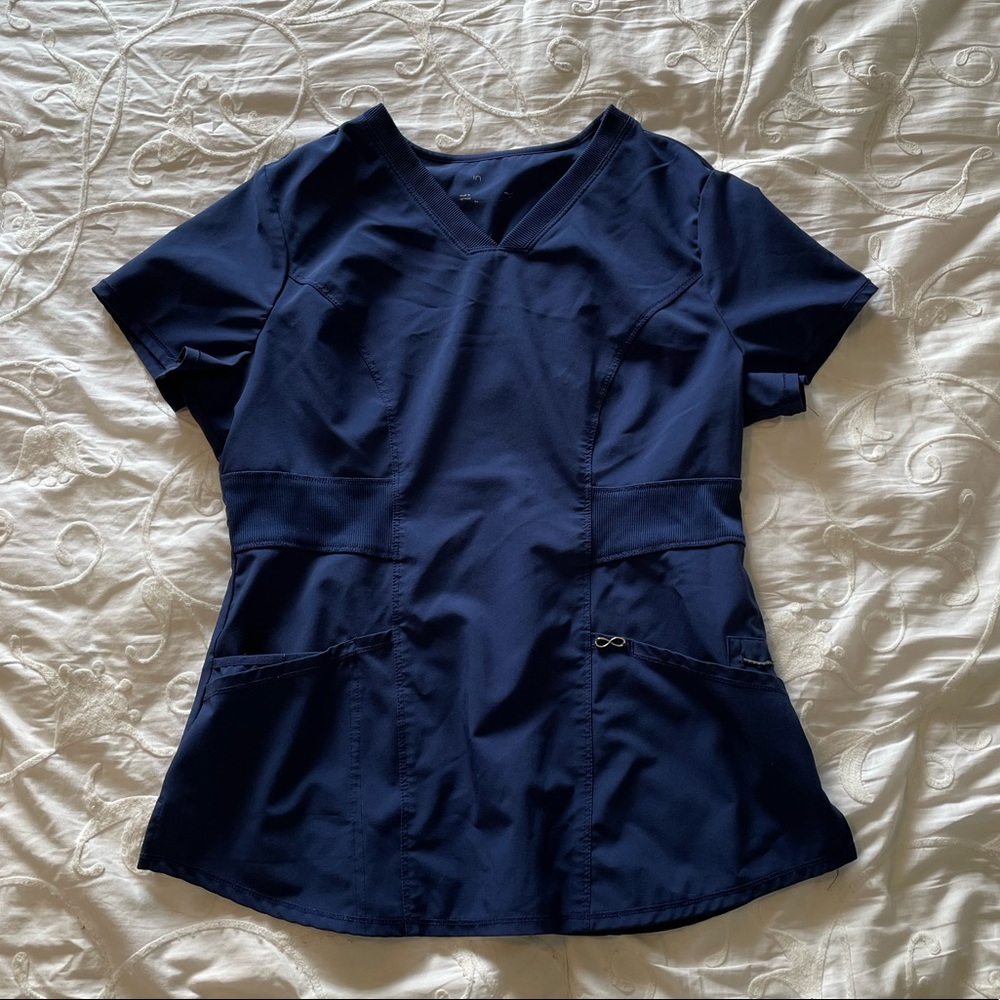 Navy scrub top
